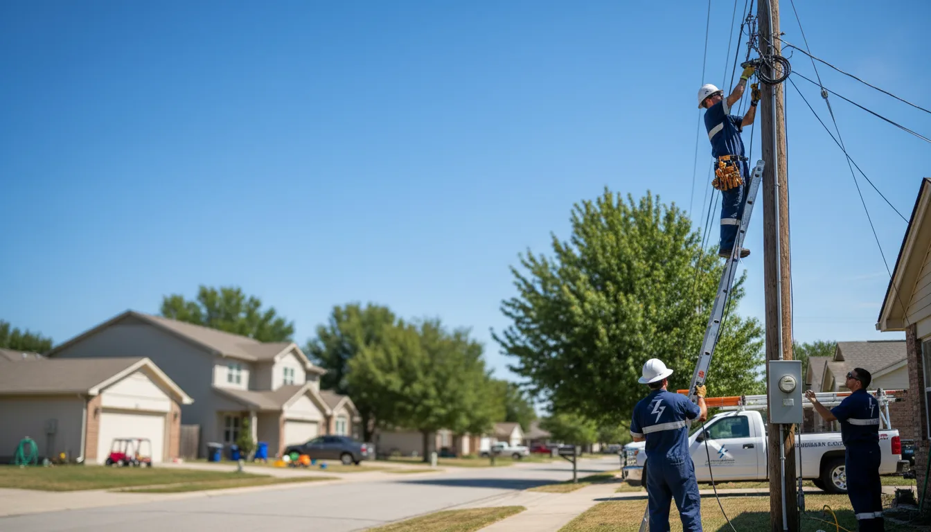 Residential electrician providing installation services in Higginson, AR